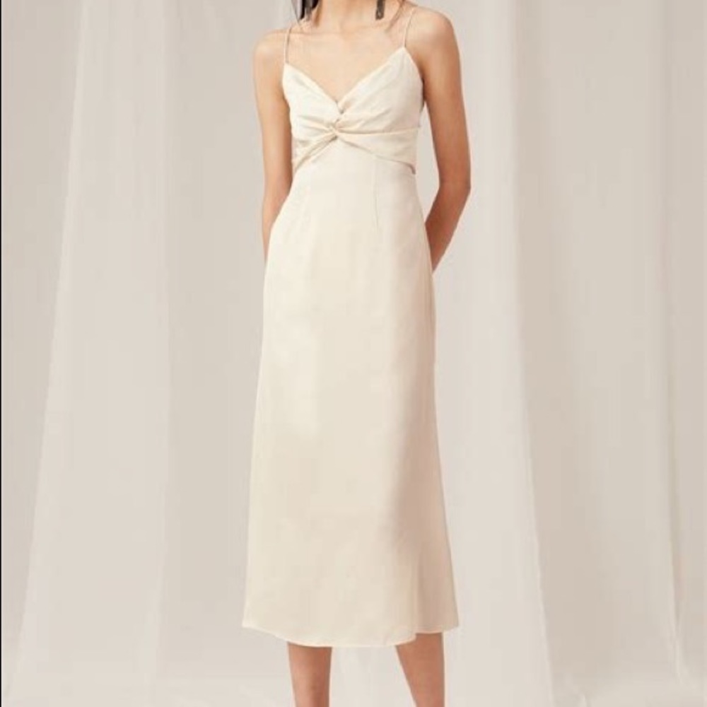 Keepsake Cream Midi Dress